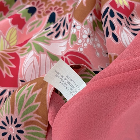 STUNNING Club Monaco 100% silk FLORAL DRESS - Picture 5 of 6